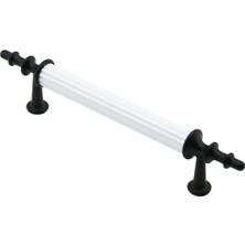 Renas Store 10 Adet Beyaz - Siyah Boru Kulp 9.6cm (5047)