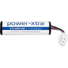 Power-Xtra - Verifone - Hugin VX675 Yüksek Kapasiteli Pos Bataryası - 3.7V 3400MAH Li-Ion Batarya