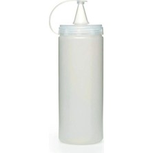 Renas Store Şeffaf Kapaklı Sızdırmaz Yağlık Sosluk Şişesi Plastik Yağdanlık 400 Ml. AP-9028 (5047)