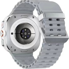 Renas Store Newface Watch 7 Ultra KR417 Rug Silikon Kordon - Gri