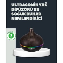 Renas Store 550ML Ultrasonik Hava Nemlendirici ve Aromaterapi Difüzörü
