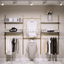 Mağaza Raf Sistemi – Butik Raf Sistemi – Giyinme Odası Askılık SISTEMI-275X200CM