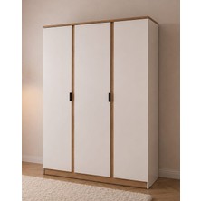 Noiss Home Decor Asel 3 Kapaklı Elbise Dolabı Modern Gardırop Kıyafet Dolabı