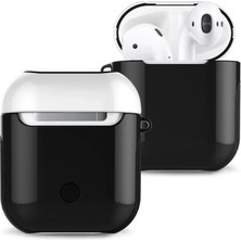Renas Store Newface Apple Airpods 2 (2.nesil) 3in1 Kılıf - Siyah-Beyaz