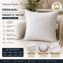 Nisanur Terzi Nisanurterzi %100 Pamuk Fermuarlı Boncuk Elyaf Dolgulu Kırlent Iç Yastığı