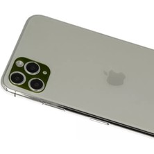 Renas Store Newface Apple iPhone 11 Pro Max Rainbow Kamera Lens Koruma Cam - Yeşil