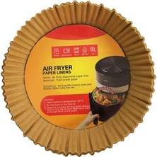 Renas Store 100 Adet Airfryer Kağıdı Su Geçirmez Yağ Tutmaz Pişirme Altlığı