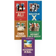 Çelik Yayınevi Dava Insanları Seti 5 Kitap Mehmet Akif Ersoy - Ömer Muhtar - Muhammed Ikbal - Muhammed Ikbal - Malcolm x