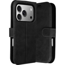 Renas Store Newface Apple iPhone 17 Pro Trend S Plus Kapaklı Kılıf - Siyah