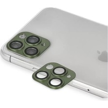 Renas Store Newface Apple iPhone 11 Pro Max Pers Alüminyum Kamera Lens - Yeşil