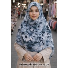 Sal Çiçek Desenli Mavi Siyahlı 1 Adet Kaliteli Kullanışlı Güzel Dayanıklı Şık ( Ebadı : 190 cm x 75 cm )
