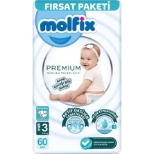 Renas Store Premium Bebek Bezi Fırsat Paketi 3 Beden 4-9 kg 60 Adet