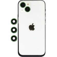 Bezos iPhone 14 Shine Kamera Lens - Yeşil