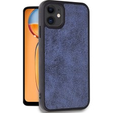 Kap Kaç iPhone 11 Kılıf Aras Deri Kapak - Lacivert