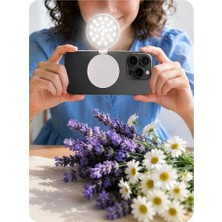 Soffany K-49 Aynalı Telefon Selfie Işığı Klipsli LED Video Konferans Tiktok Instagram Işığı
