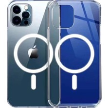 Renas Store Newface Iphone 12 Pro Max Kılıf Magneticsafe Şeffaf Silikon - Şeffaf