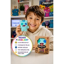 Toyfest Fuggler Baby Fugg Screech Peluş Oyuncak Zuru Mini Koleksiyon Figürü Mavi Yeşil 8 cm