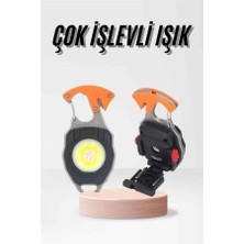 Astraltech Çok Işlevli Acil Durum Işığı USB Şarjlı Cep Feneri 7 Farklı Mod