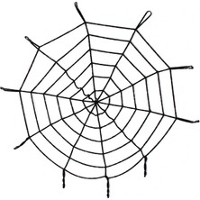 Uravas Store Halloween Cadılar Bayramı Örümcek Ağ Dekor Siyah 1.5 Metre (5047)