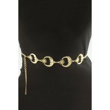 Renas Store Ay Yıldız Metal Zincir Kemer