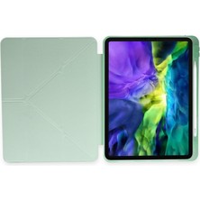 Kap Kaç iPad Pro 11 (2024) Kılıf Kalemlikli Mars Tablet Kılıfı - Açık Yeşil