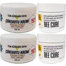 Kap Kaç Çörek Otu Kremi White Box 2 Adet 200 ml + 2 Adet Beecure Krem 150 ml / Krem Seti