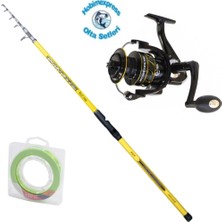Remixon Arma 420 cm 250 gr Surf Kamış - Monster 7000 Surf Makina - Surf Olta Seti