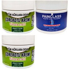 Kap Kaç Çörek Otu Kremi Orta Boy  2x 100 ml - Painclass 150 ml Kuıyruk Yağı Kremi