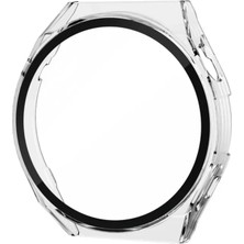 Renas Store Newface Huawei Watch Gt3 Pro 46MM Dota Camlı Kasa Ekran Koruyucu - Şeffaf