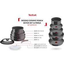 Tefal Ingenio Ceramic Renew Seramik Kaplama Tava Tencere Seti - 11 Parça