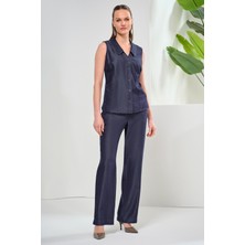 NaraMaxx Yaka Detaylı Tencel Denim Gömlek