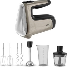 Tefal Powermix Silence HT663AF0 4'ü 1 Arada El Mikseri, 2 Çırpma Teli, 2 x Yoğurma Kancası, El Mikse