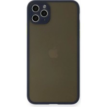 Renas Store Apple iPhone 11 Pro Max Kılıf Montreal Silikon Kapak - Lacivert