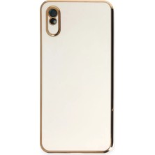 Renas Store Xiaomi Redmi 9A Kılıf Volet Silikon - Beyaz