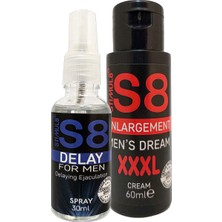 Kap Kaç Stımul8 (S8) Erkekıere Özel 30 ml Delaysprey + Özel Xxxlözeı Öıçüıendirme Kremi 60 ml