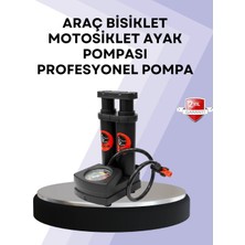 Renas Store Basınç Saatli Ayak Pompası Bisiklet ve Araç Uyumlu