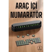 Renas Store Mey Ithalat® Araç Içi Numaratör Numaralık Torpido Üstü Açılır Kapanır Telefon Numarası Bırakma