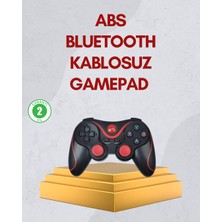 Renas Store Ergonomik Tasarımlı Kablosuz Bluetooth Gamepad Titreşimli