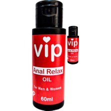 Kap Kaç Vip Analrelax Oil 2 Adet Kadınlar ve Ap.erkekler Için Analrahatlatıcı Kasgevşetici Kaydırıcıyağ 60 ml