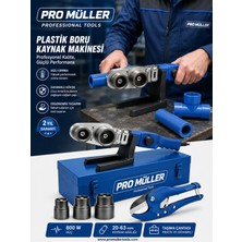 Pro Müller Alman Profesyonel Metal Mini Çantalı Pvc Plastik Boru Kaynak Makinesi 800W + Makas Hediyeli