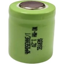 Renas Store Sertec - 1.2V 350 Mah - 1/3AA - Ni-Mh Şarjlı Pil - (Başsız / Flat Head)