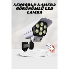 Renas Store Solar Lamba Kamera Görünümlü Duvar Lambası Dönebilen Bahçe Aydınlatması