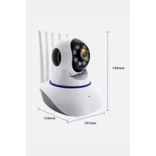 Astraltech Akıllı Gece Görüşlü Sensörlü Wifi Kamera Telefondan Takip Edilebilir