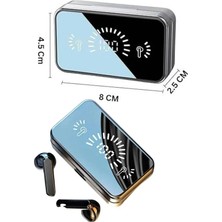 Astraltech Yeni Nesil Kablosuz Kulaklık Aynalı Powerbank Özellikli Bluetooth Bağlantılı Dijital Göstergeli