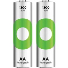 Renas Store Gp Recyko 1300 Mah Ni-Mh 1.2 Volt Aa Kalem Şarjlı Pil 2li Paket