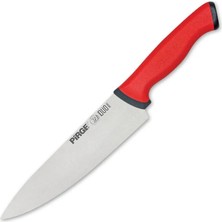 Renas Store 34161 Duo Şef Bıçağı 21 cm - Kırmızı Kaymaz Sap