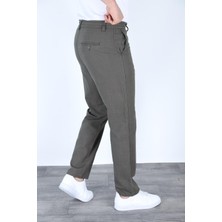 Myrab Denim Yazlık Rahat Kalıp Keten Pantolon Haki