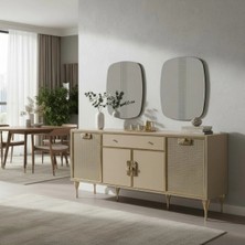 Numa Miami Aynalı Konsol / Cam Detaylı