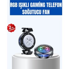 Renas Store Gaming Telefon Soğutucu Rgb Fan Sessiz Çalışma Tüm Modeller Uyumlu