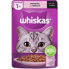 Kap Kaç Pouch Sos Içinde Somonlu Yetişkin Kedi Konservesi 85 gr